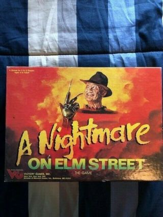 Vg Victory Games 1987 - A Nightmare On Elm Street Game - Movie Horror (unpunched)
