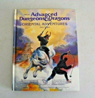 Oriental Adventures Advanced Dungeons And Dragons (1985) Tsr 2018 Hardcover