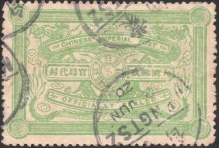 China,  1911.  Cip Officially Label,  Mengtsz