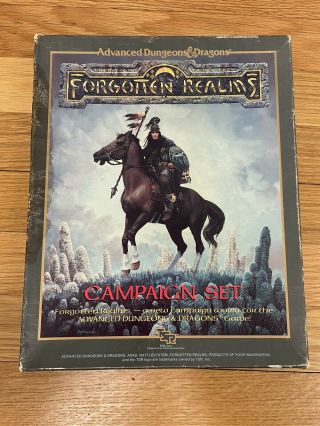 Advanced Dungeon And Dragons Forgotten Realms Campaign Set 1987 Tsr 1031