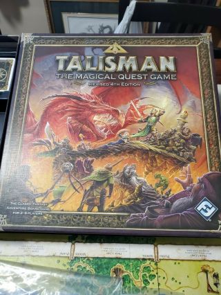 Talisman The Magical Quest Game 4th Edition Board Game.  Near.