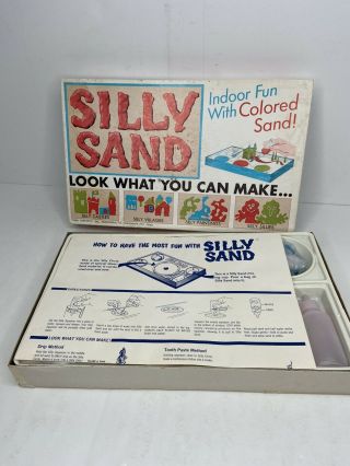 Vintage 1960’s Silly Sand By Funtastic - Colored Sand Craft Art Design Playset