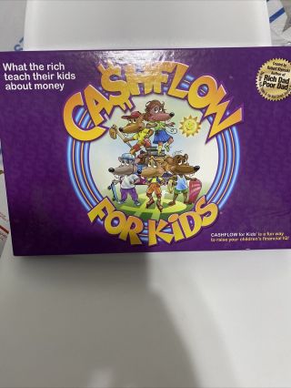 Cashflow For Kids Board Game Rich Dad Poor Dad 2012 Version Never Played