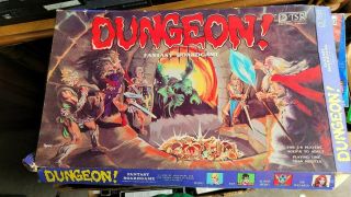 Vintage 1981 Dungeon Family Fantasy Board Game Tsr 1980 Game Wizards