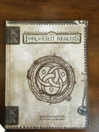 Dungeons And Dragons Forgotten Realms Campaign Setting W/map