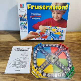 Frustration Board Game 1994 Mb Games Vintage Retro Pop - O - Matic Complete