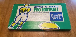 Vintage Strat - O - Matic Pro Football Game With 16 Teams From The Late 70 