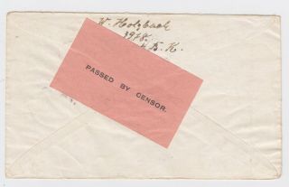 Ww1 South Africa - German Prisoner Of War Cover Passed By Censor