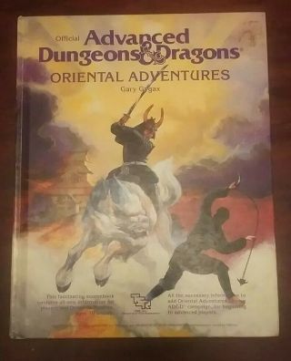 Tsr Ad&d – Oriental Adventures - Advanced Dungeons & Dragons D&d 1985 Gary Gygax