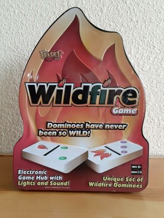 Fundex Wildfire Dominoes Game W/electronic Hub,  Lights & Sounds 5420 Complete