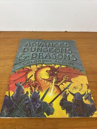 1979 The Official Advanced Dungeons & Dragons Coloring Album Book Irons Gygax
