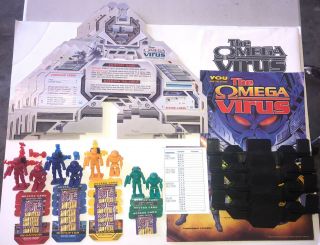 The Omega Virus Board Game (replacement Parts) 1992 Vintage