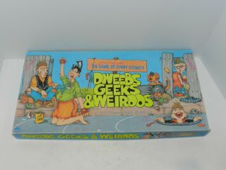 Golden Dweebs Geeks & Weirdos Zany Stunts Game Complete Cib Vintage