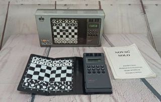 Vintage Novag Solo Chess Computer,  Boxed,  Instructions,  Lovely.