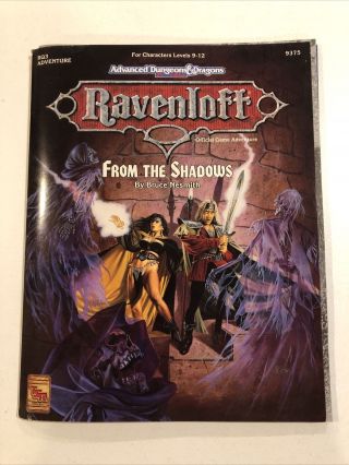 Tsr Advanced Dungeons & Dragons Ravenloft - From The Shadows 1992 Adventure
