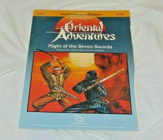 Dungeon & Dragons Night Of The Seven Swords Oa2 9186 Tsr (ad&d)