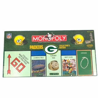 Green Bay Packers Monopoly Game Collector’s Edition Favre 2000 Complete Nfl