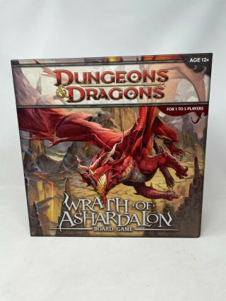 Dungeons & Dragons Wrath Of Ashardalon D&d Board Game 100 Complete - Great Cond.