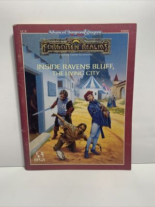Tsr Forgotten Realms Lc2 Inside Ravens Bluff,  The Living City 9289 Ad&d