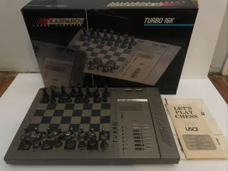 Vintage 1985 Scisys Kasparov Turbo 16k 270 Electronic Chess Game - Complete