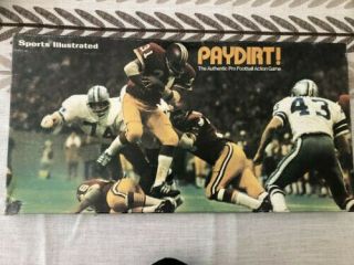Sports Illustrated Football Board Game 1972 Complete W/ All Teams,  Charts,  Dice