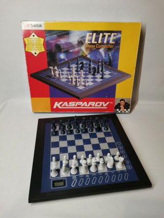 Vintage Saitek Kasparov Elite Electronic Chess Computer Set - Please Read