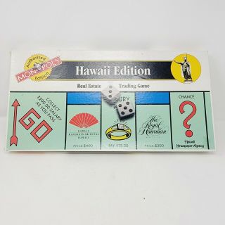 Hawaii Monopoly Game - Usaopoly Hasbro 1996 Complete Pre - Owned