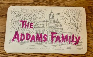 Vintage The Addams Family Card Game 1965 Milton Bradley Company 4536