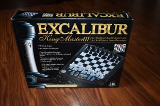 Excalibur King Master 3 Iii Electronic Computer Chess Checkers - Complete