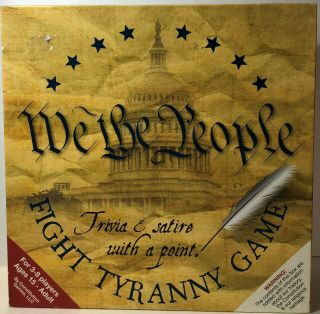 We The People Fight Tyranny Game Missing A Few Scoresheets