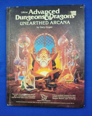 Unearthed Arcana 1st Edition Dungeons & Dragons - Ad&d - Tsr - 2017
