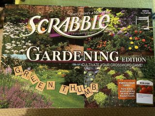 Gardening Edition Scrabble Ages 8,  2 - 4 Players.  By Usaopoly