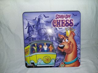 Scooby - Doo Chess Set All Figures And Gameboard In Collectors Tin Complete
