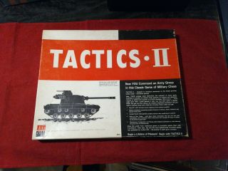 Vintage 1961 Tactics Ii 2 Army Group War Military Board Game Avalon Hill F