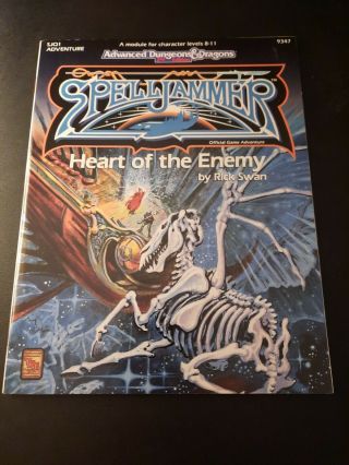 Spelljammer Ad&d 2nd Ed.  Dungeons Dragons Heart Of The Enemy Nm,