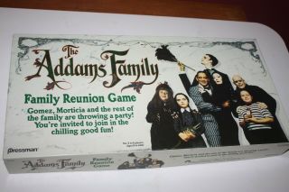 Vintage The Addams Family 1991 Family Reunion Board Game By Pressman Toy Corp