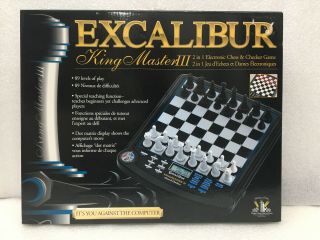 Excalibur Electronic Chess & Checker Game King Master Iii With Box