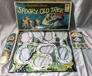 Vintage 1989 The Berenstain Bears Spooky Old Tree Board Game Euc