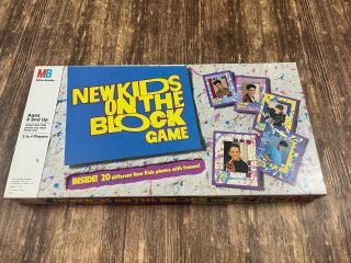 Vtg Nkotb Kids On The Block 1990 Board Game - Unpunched And Unplayed