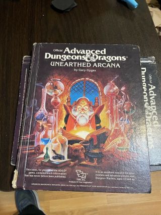 Tsr Dungeons & Dragons Unearthed Arcana 1st Edition Vintage