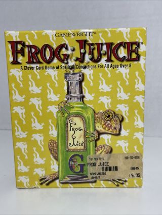 Rare Frog Juice Card Game Gamewright Authentic & Complete 1995
