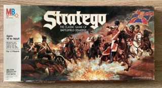 Vintage 1986 Stratego Board Game By Milton Bradley 100 Complete