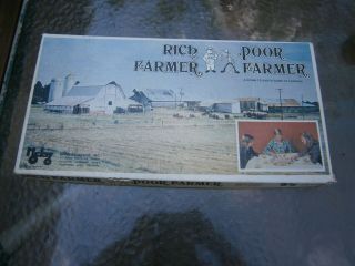Rich Poor Farmer Board Game Mcjay Vintage 1978 Complete