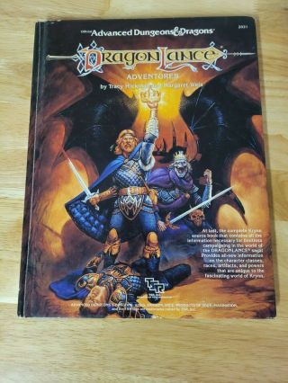 Advanced Dungeons And Dragons Ad&d Dragonlance Adventures Hardcover Tsr 1987