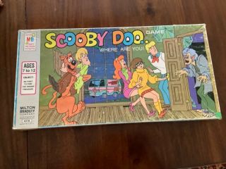 Vintage 1973 Scooby Doo Where Are You Mystery Board Game Milton Bradley Complete