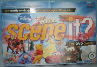 Disney Scene It? 2nd Edition Dvd Game Family Trivia Fun Mattel