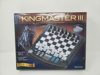 Excalibur King Master 3 Iii Electronic Computer Chess / Checkers.  Complete