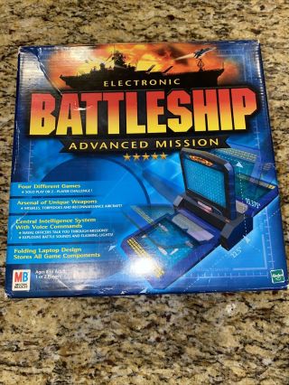 Electronic Talking Battleship Advanced Mission 2000 Milton Bradley Complete Game