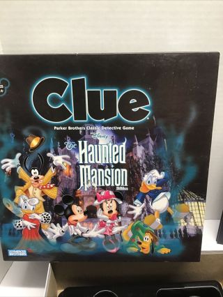 Clue Disney The Haunted Mansion Edition Detective Board Game Parker Brothers