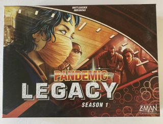 Pandemic: Legacy,  Season 1,  Z - Man Games Complete 2 - 4 Players Ages 13 And Up